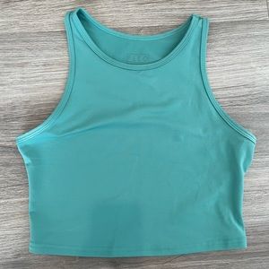 Fleo Teal Crop Top